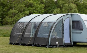 Tält kopplat till bil - Förtält till husvagn