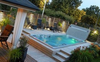 bygga in spabad i trädäck altan