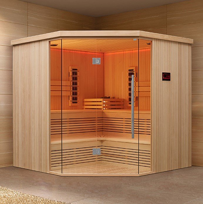 Bastu Duplex II - 2-i-1 - Kombination av traditionell & infraröd bastu