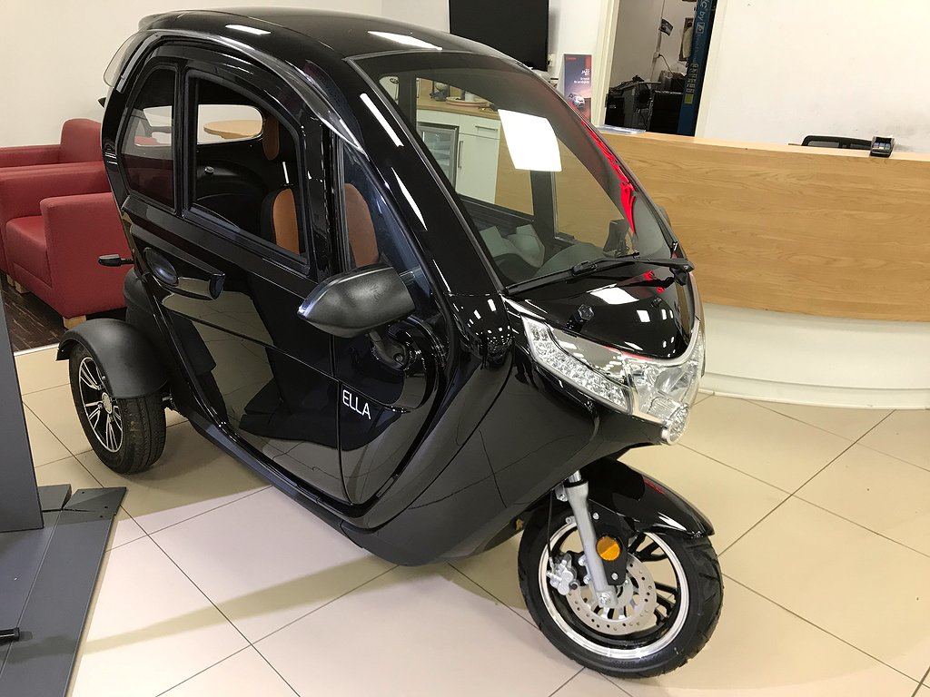 Ella elektrisk mopedbil Svart