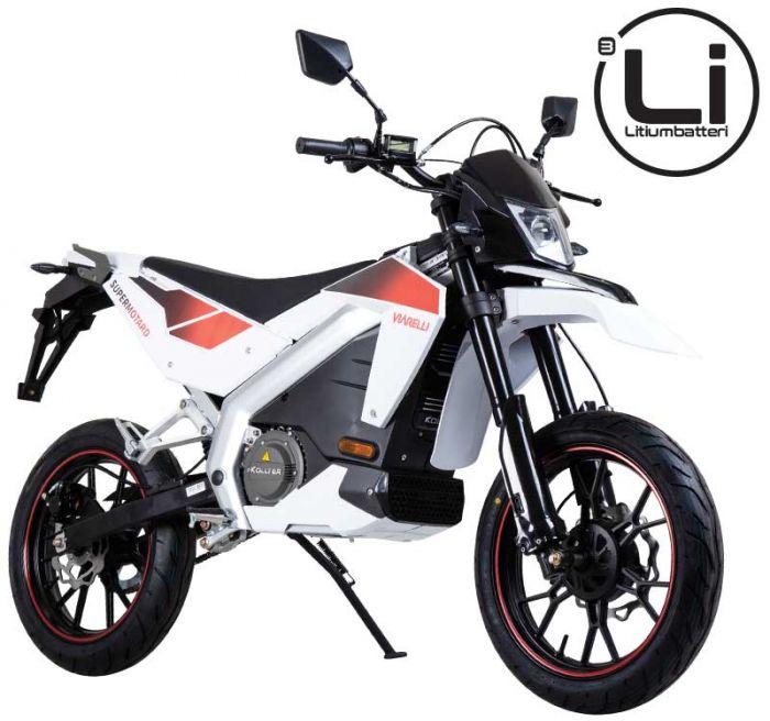 Elmoped Viarelli Supermotard Klass 1 Bäst i test Crossmoppe El