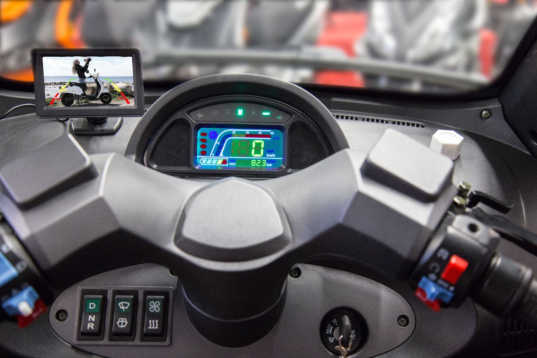 Elmopedbil Ella Instrumentpanel