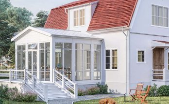 Inglasad veranda entré (Uterum på befintlig altan & terrass)