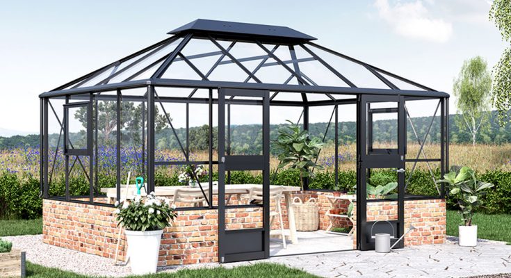 Juliana Grand Oase Mur (Stadigt och stormsäkert växthus på mur)