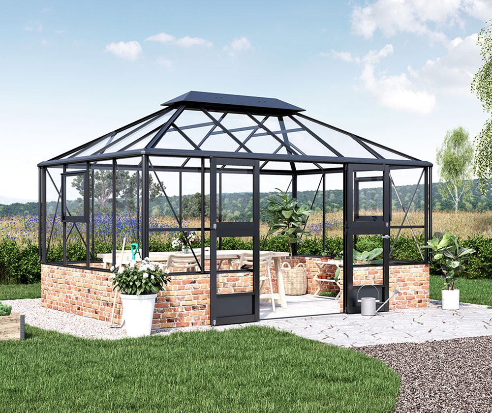 Juliana Grand Oase Mur (Stadigt och stormsäkert växthus på mur)
