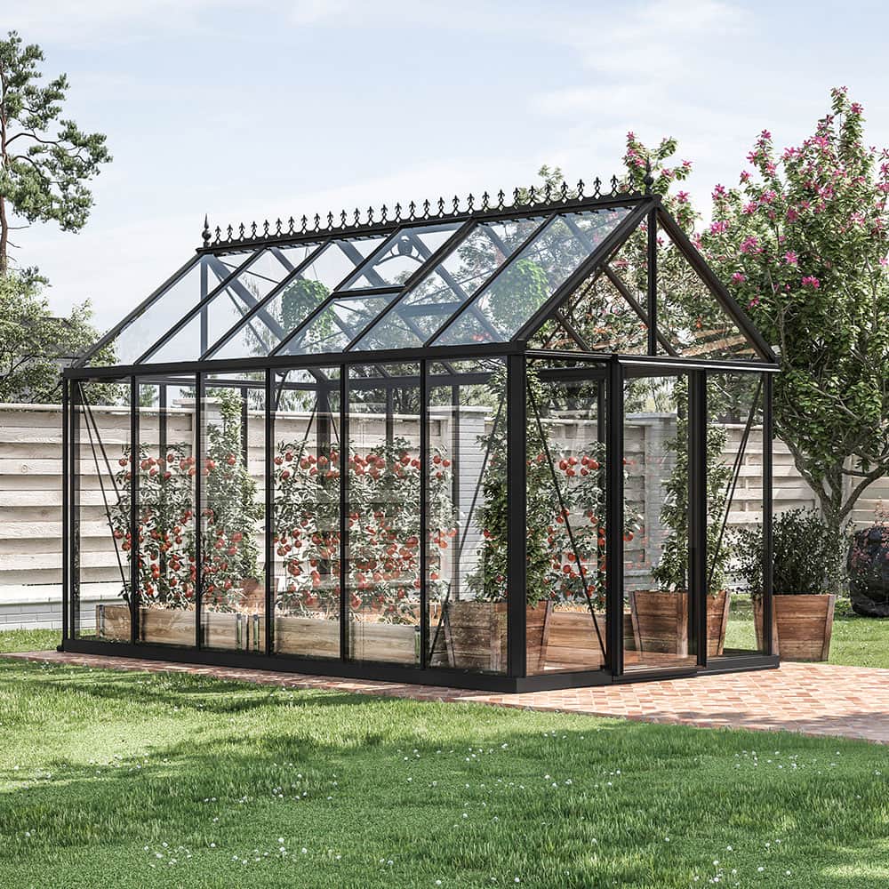 Oase Senior (Stadigt och robust växthus i aluminium)