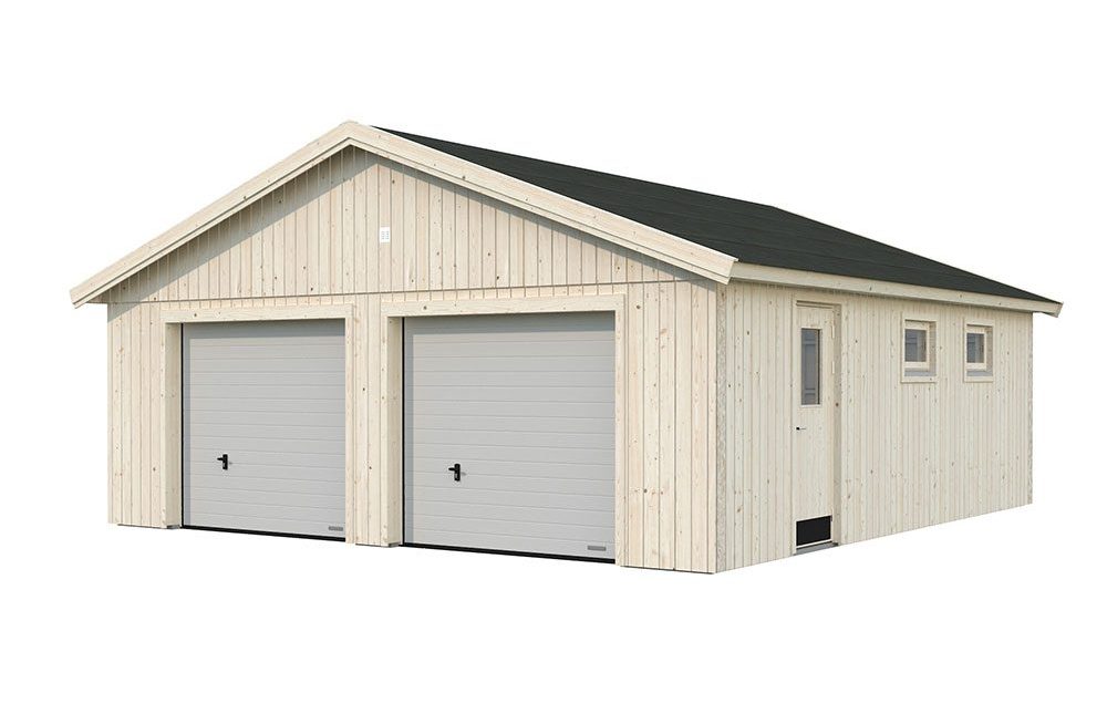 Dubbelgarage Andre 49 kvm (Tvåbilsgarage med förråd)
