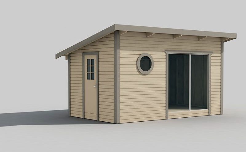 Friggebod Skagen 15 kvm (Klassisk funkis friggebod)