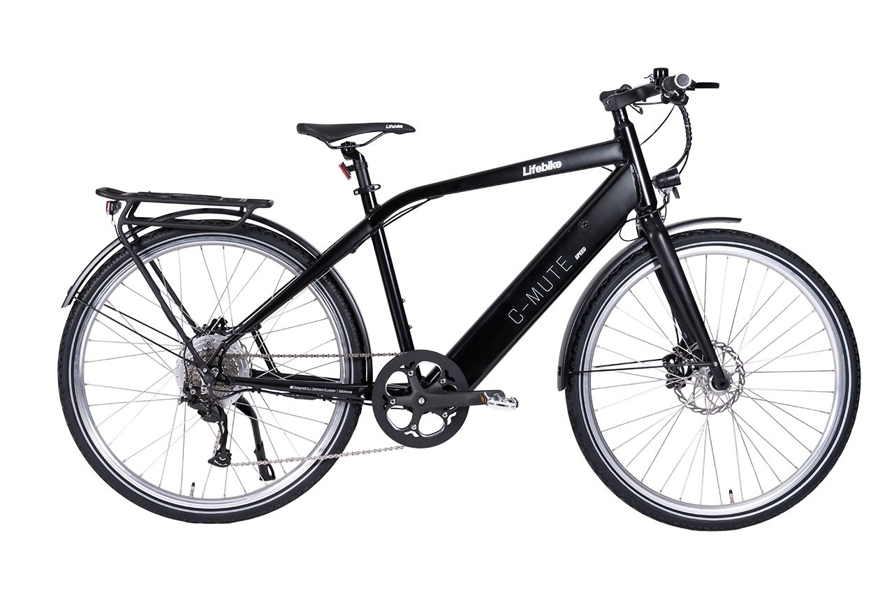 Lifebike C-mute SPEED 9VXL G8 Svart (Prisvärd elektrisk herrcykel)