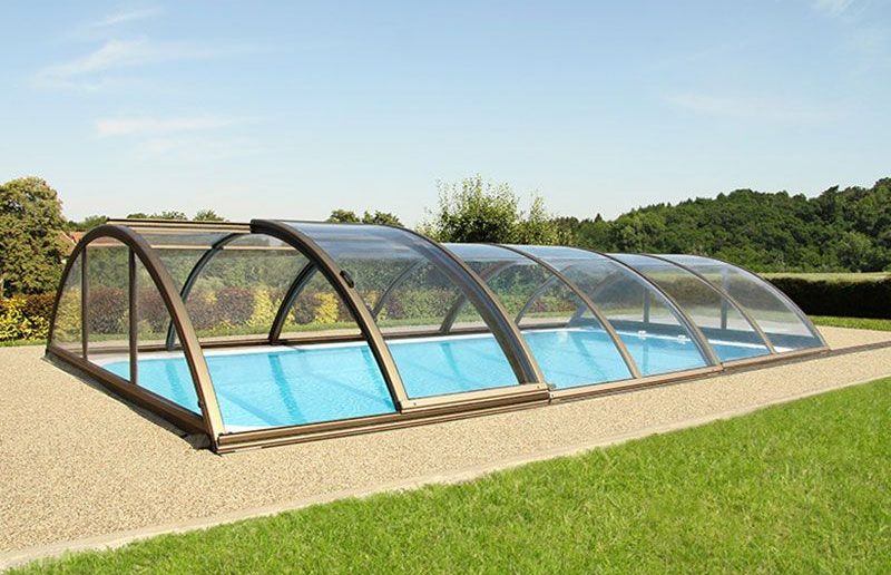 Pooltak Box Classic B Kanalplast Albixon 4x8 m (Rundat pooltak)