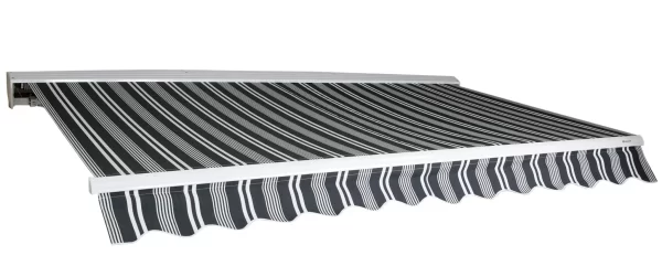 Terrassmarkis med vindsensor & LED (Billig automatisk markis på 3 meter)