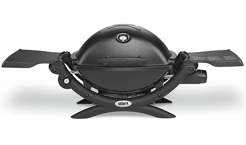 Q1000 gasolgrill svart Weber (Bärbar billig gasolgrill för balkongen)