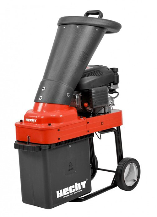 Bensindriven kompostkvarn (kniv) med låda - 173cc (Billig flismaskin med uppsamlingsbox)