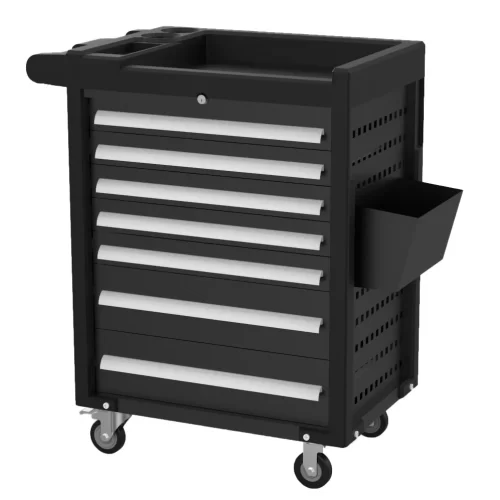 Verktygsvagn med sju lådor (Bra verktygsvagn på hjul)