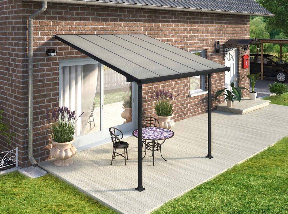 Altantak Feria - 3x4.25 m (Stabilt och hållbart terrasstak mot vägg