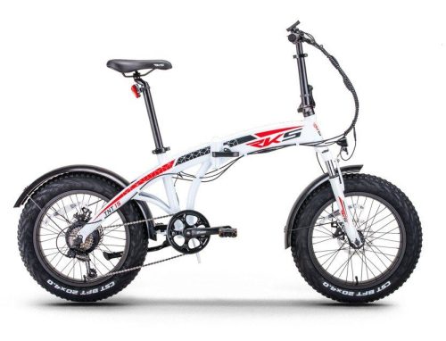 Elcykel Compos XL Vit - Vikbar (Hopfällbar elcykel med tuff design)